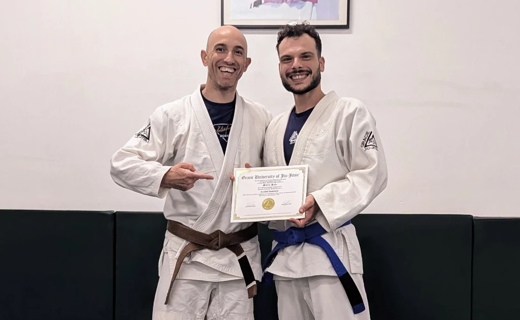 Mattia è il Nostro Nuovo Istruttore Certificato Gracie Jiu-Jitsu a Cagliari!